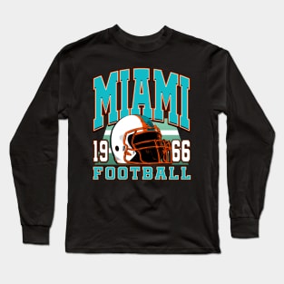 Miami Football vintage style Long Sleeve T-Shirt